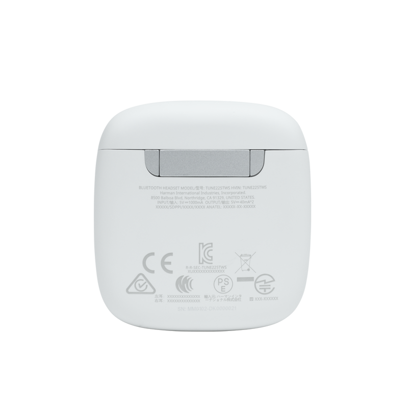 JBL Tune 225TWS - White - True wireless earbuds - Detailshot 7 image number null